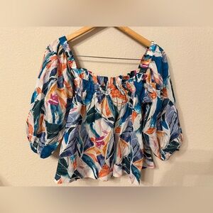 NWOT LaRoque Bella 100% cotton Blouse Top Size M